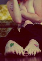 Рыжеволосая бестия с татуировками на теле 40 фото Рыжеволосая бестия с татуировками на теле 40 фото